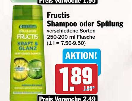 Fructis Shampoo oder Spülung - verschiedene Sorten