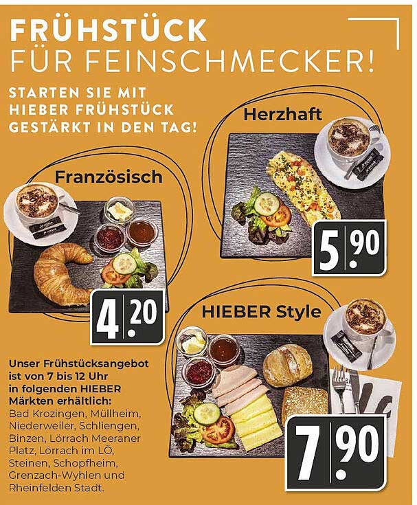 Frühstück für Feinschmecker bei HIEBER
