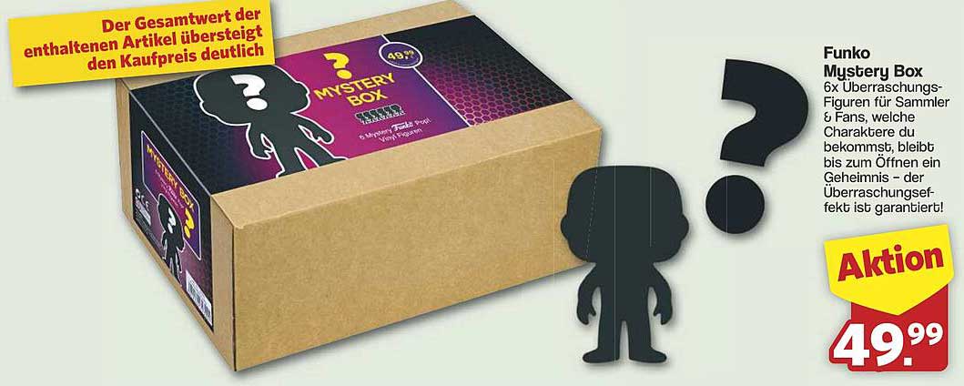 Funko Mystery Box - 6 Überraschungs-Figuren für Sammler