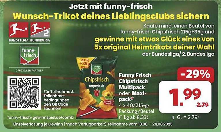 Funny Frisch Chipsfrisch Multipack oder Maxipack - Ungarisch