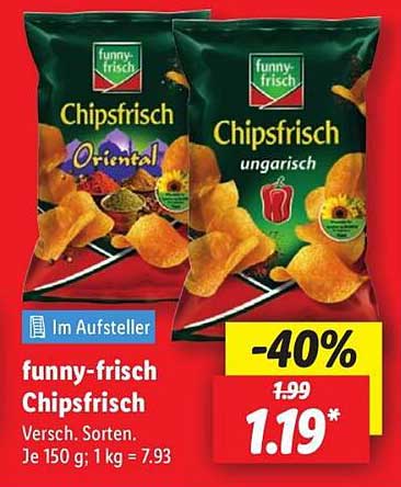 funny-frisch Chipsfrisch - Verschiedene Sorten
