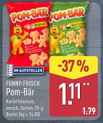 FUNNY-FRISCH Pom-Bär - Kartoffelsnack in verschiedenen Sorten
