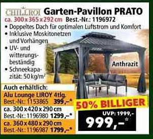 Garten-Pavillon PRATO