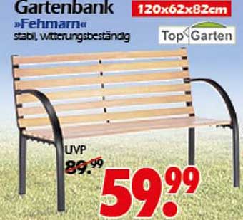 Gartenbank Fehmarn - Stabil und Wetterbeständig