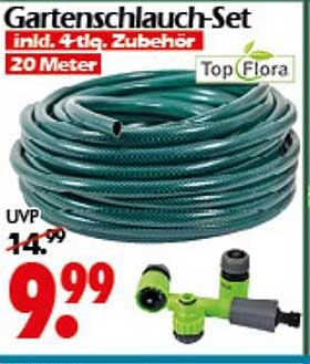 Gartenschlauch-Set inkl. 4-tlg. Zubehör, 20 Meter