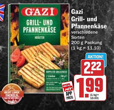 Gazi Grill- und Pfannenkäse verschiedene Sorten 200 g Packung