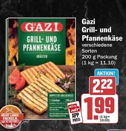 Gazi Grill- und Pfannenkäse verschiedene Sorten 200 g Packung