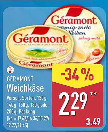 GÉRAMONT Weichkäse - verschiedene Sorten