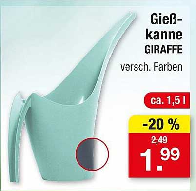 Gießkanne GIRAFFE in verschiedenen Farben