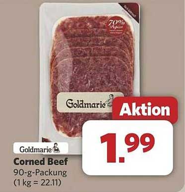 Goldmarie Corned Beef 90-g-Packung