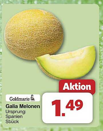 Goldmarie Galia Melonen Stück aus Spanien