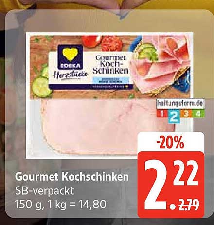 Gourmet Kochschinken SB-verpackt 150 g – jetzt im Angebot!