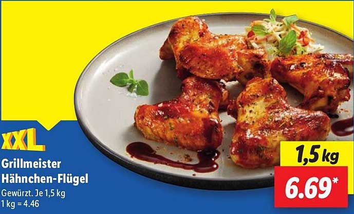 Grillmeister Hähnchen-Flügel 1,5 kg