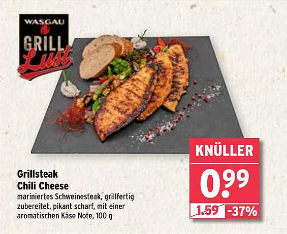 Grillsteak Chili Cheese, 100 g