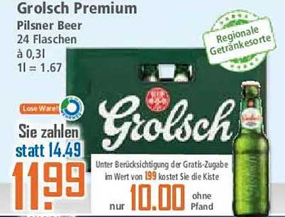 Grolsch Premium Pilsner Bier 24 Flaschen á 0,31l