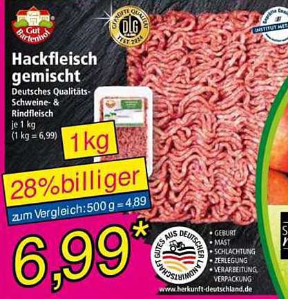 Hackfleisch gemischt - Deutsches Qualitätsfleisch