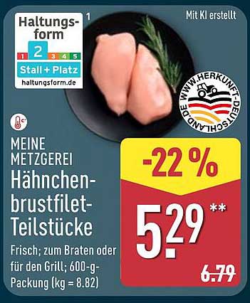 Hähnchenbrustfilet-Teilstücke