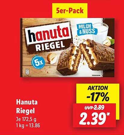 Hanuta Riegel 5er-Pack