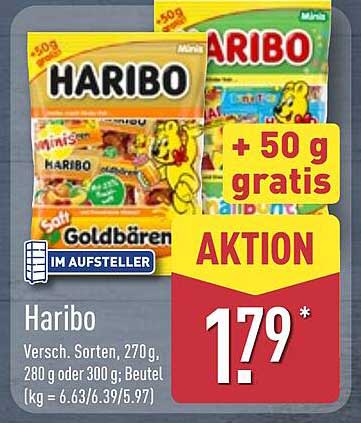 Haribo Mini Goldbären in verschiedenen Sorten 270 g oder 280 g (AKTION)