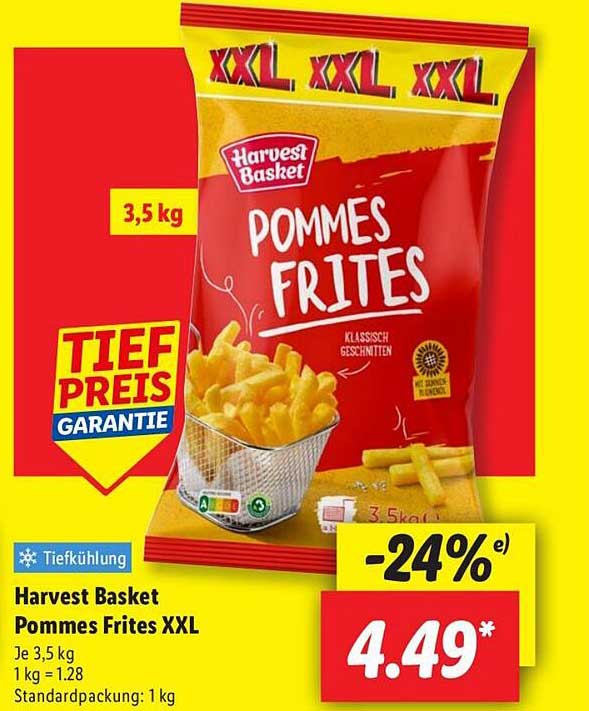 Harvest Basket Pommes Frites XXL - 3,5 kg