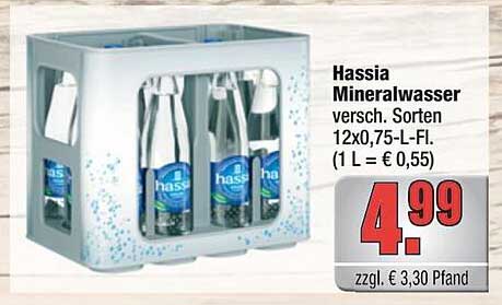 Hassia Mineralwasser 12x0,75 L