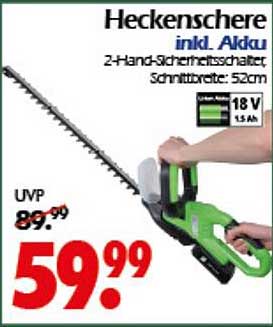 Heckenschere inkl. Akku