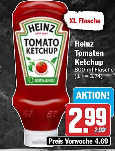 Heinz Tomaten Ketchup 800 ml Flasche