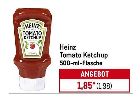 Heinz Tomato Ketchup 500-ml-Flasche