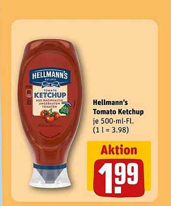 Hellmann's Tomato Ketchup je 500-ml-Fl.