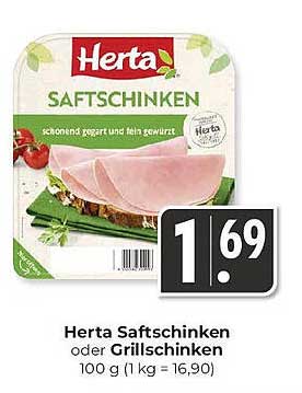 Herta Saftschinken oder Grillschinken