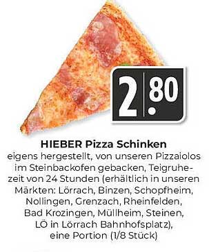HIEBER Pizza Schinken
