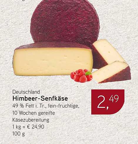 Himbeer-Senfkäse
