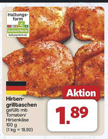 Hirten-Grilltaschen gefüllt mit Tomaten/Hirtenkäse 100 g