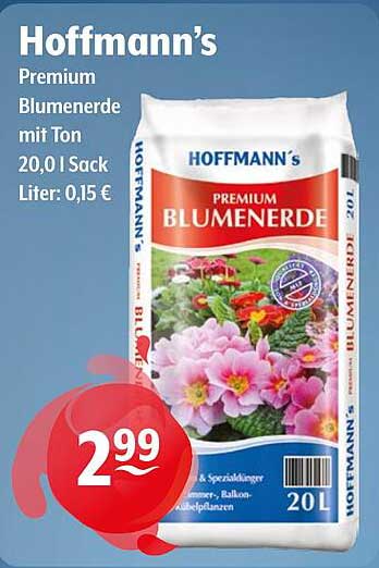 Hoffmann's Premium Blumenerde mit Ton 20,0 l Sack