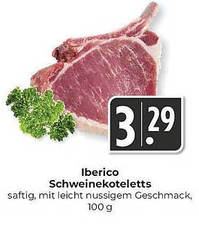 Iberico Schweinekoteletts – saftig, mit leicht nussigem Geschmack