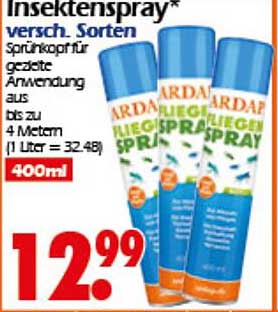 Insektenspray von ARDAF - 400 ml für einen sauberen Sommer