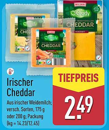 Irischer Cheddar - Tiefpreisangebot