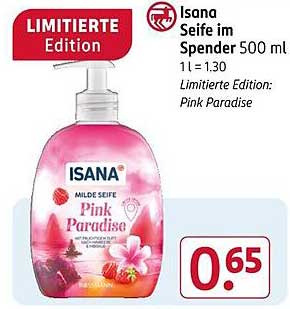 Isana Seife im Spender 500 ml - Pink Paradise