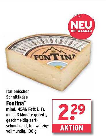 Italienischer Schnittkäse Fontina*