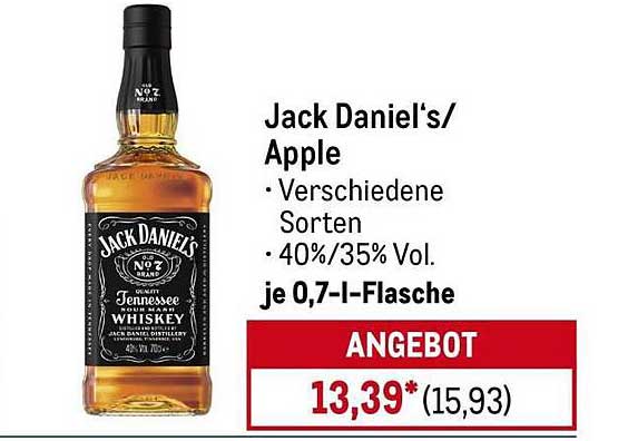 Jack Daniel's/Apple - Verschiedene Sorten