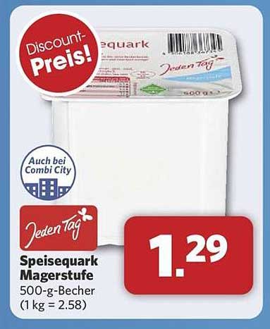 Jeden Tag Speisequark Magerstufe 500-g-Becher