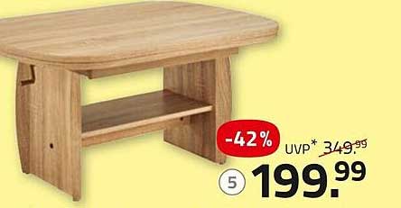 Kaffeetisch mit Ablage – 42 % Rabatt!