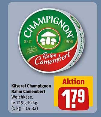 Käserei Champignon Rahm Camembert, 125 g