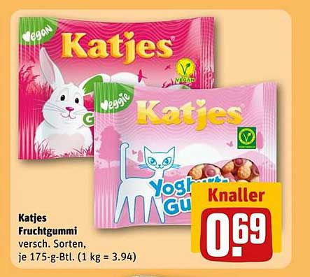 Katjes Fruchtgummi - verschiedene Sorten, 175g