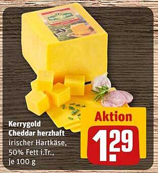 Kerrygold Cheddar herzhaft, 50% Fett i.Tr., je 100 g