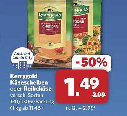 Kerrygold Käsechips oder Reibekäse - 50% Rabatt!
