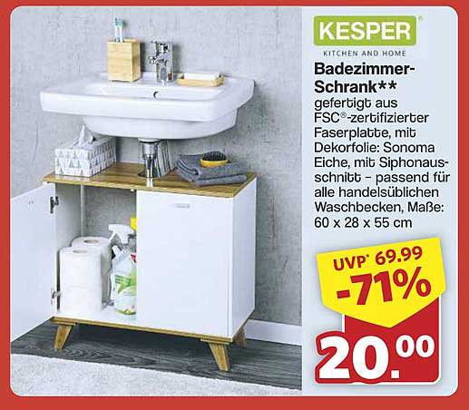 KESPER Badezimmer-Schrank