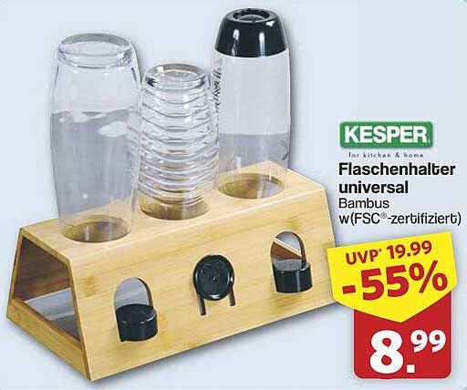 Kesper Flaschenhalter universal Bambus (FSC®-zertifiziert)