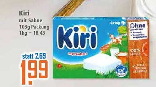 Kiri mit Sahne 108g Packung