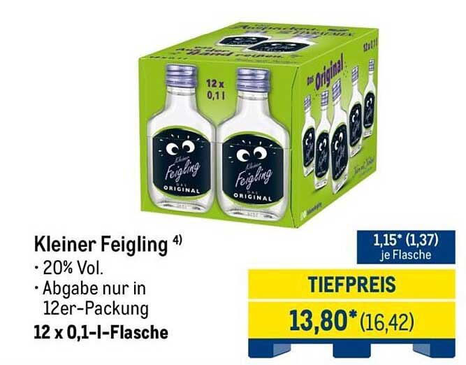 Kleiner Feigling 12 x 0,1 l-Flasche